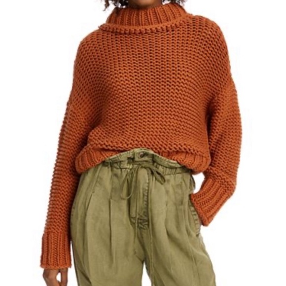 Like New! Free People My Only Sunshine Turtleneck Sweater - Picture 1 of 8